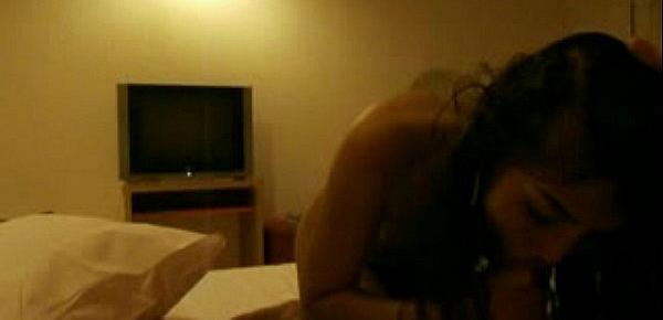  Thai lady gives great blow job in Hotel